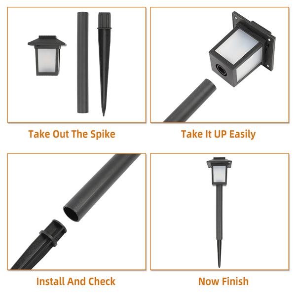 6pcs Waterproof Solar Torch Light - MONLANE