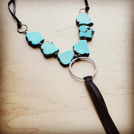 Turquoise Slab Necklace