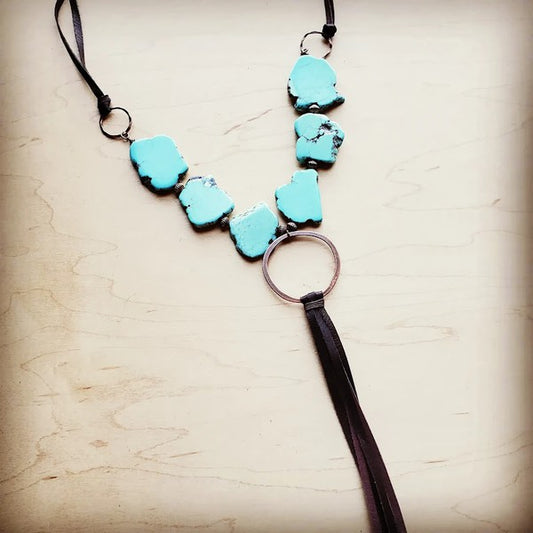 Turquoise Slab Necklace