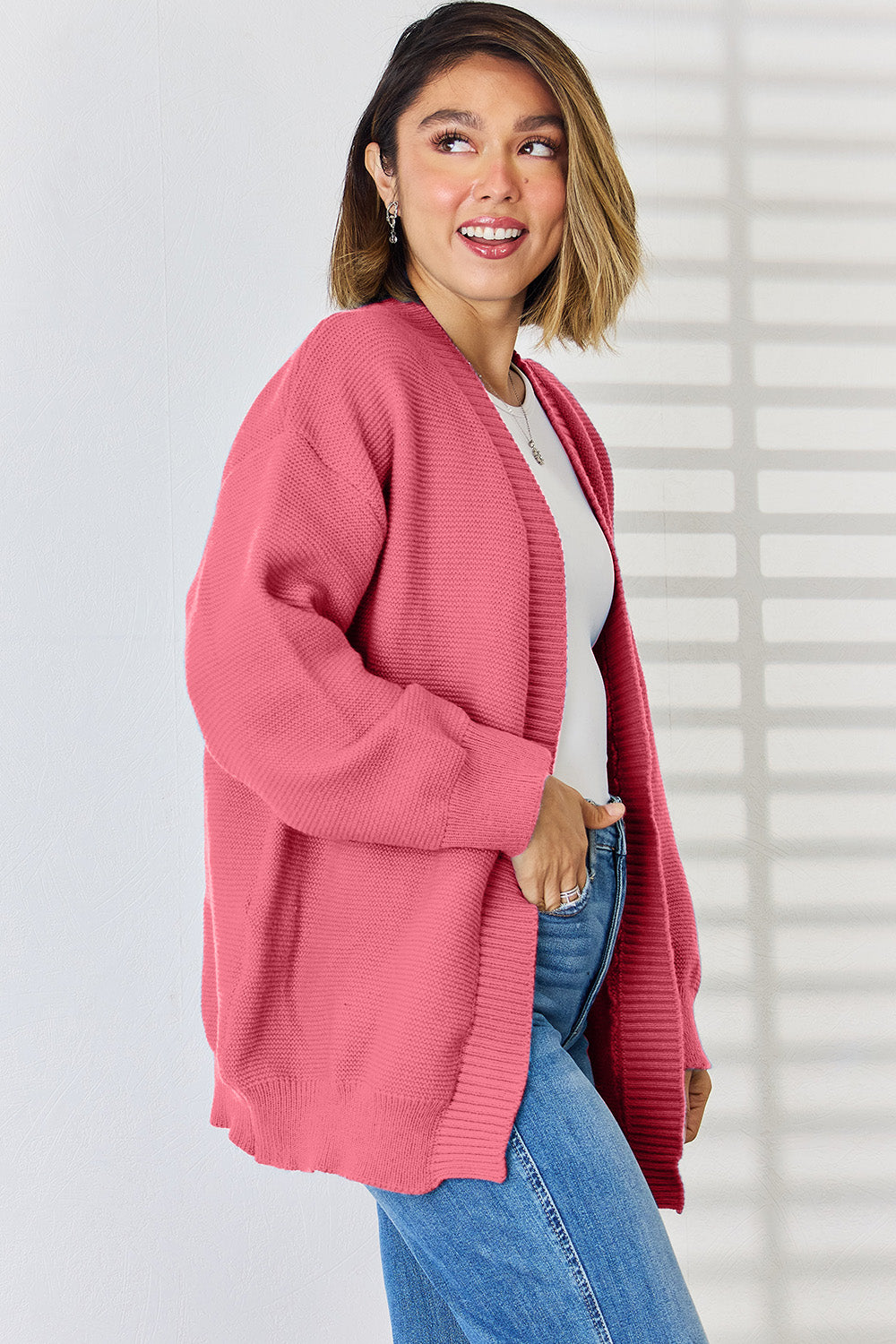 Dropped Shoulder Cardigan