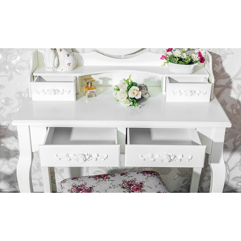 Concise 4-Drawer  Rotation Dresser