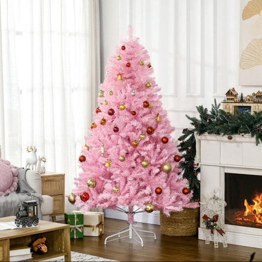 Auto Open pink Xmas tree