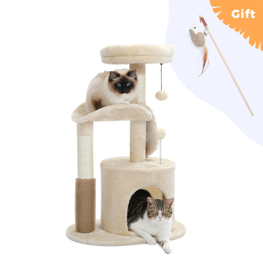 Cat Tower with Interactive Cat Toy