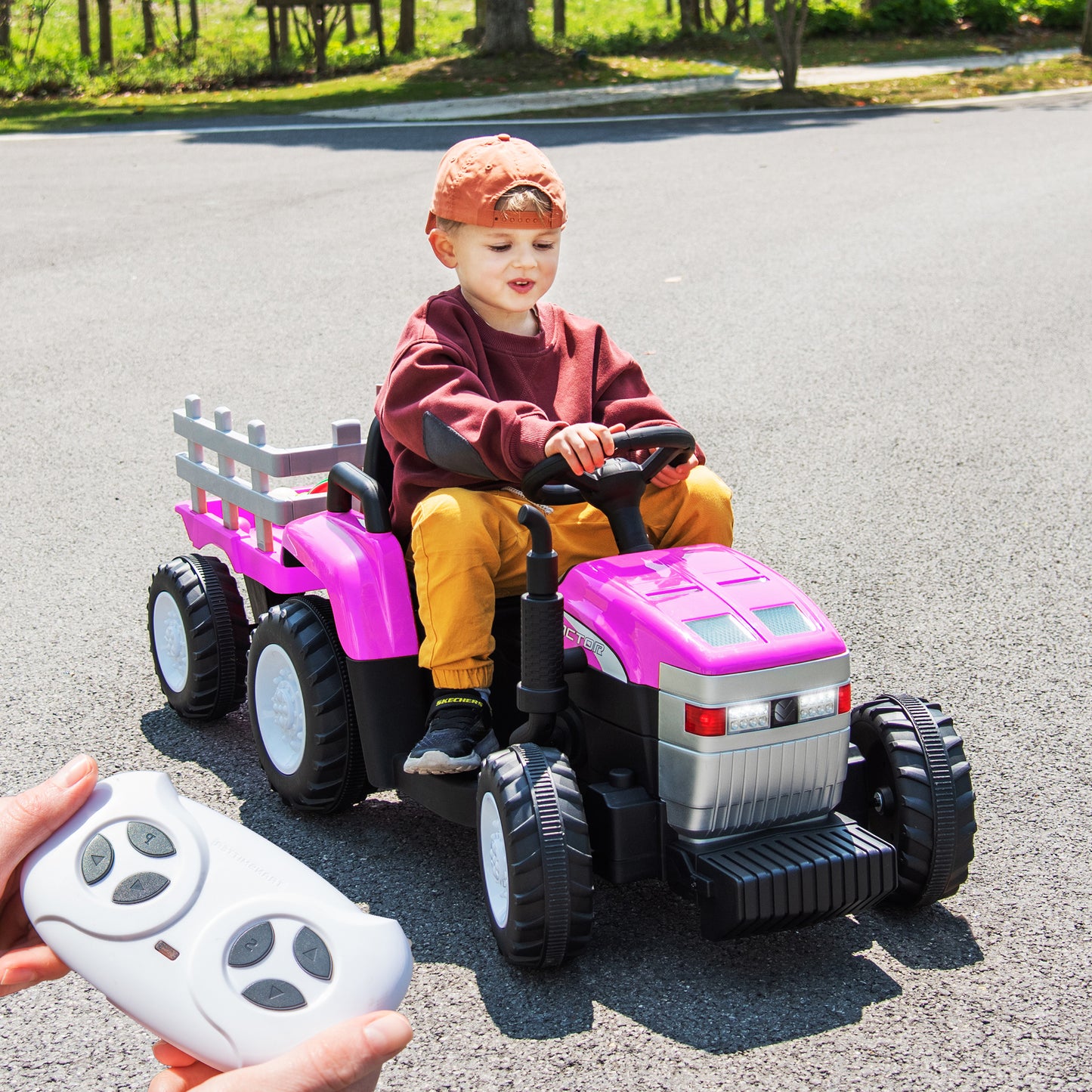 Battery-Powered Toy Tractor