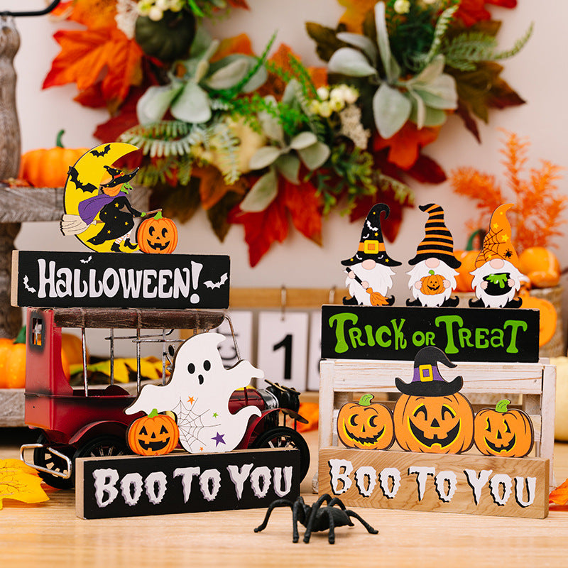 Assorted 2-Piece Halloween Element Ornaments - MONLANE