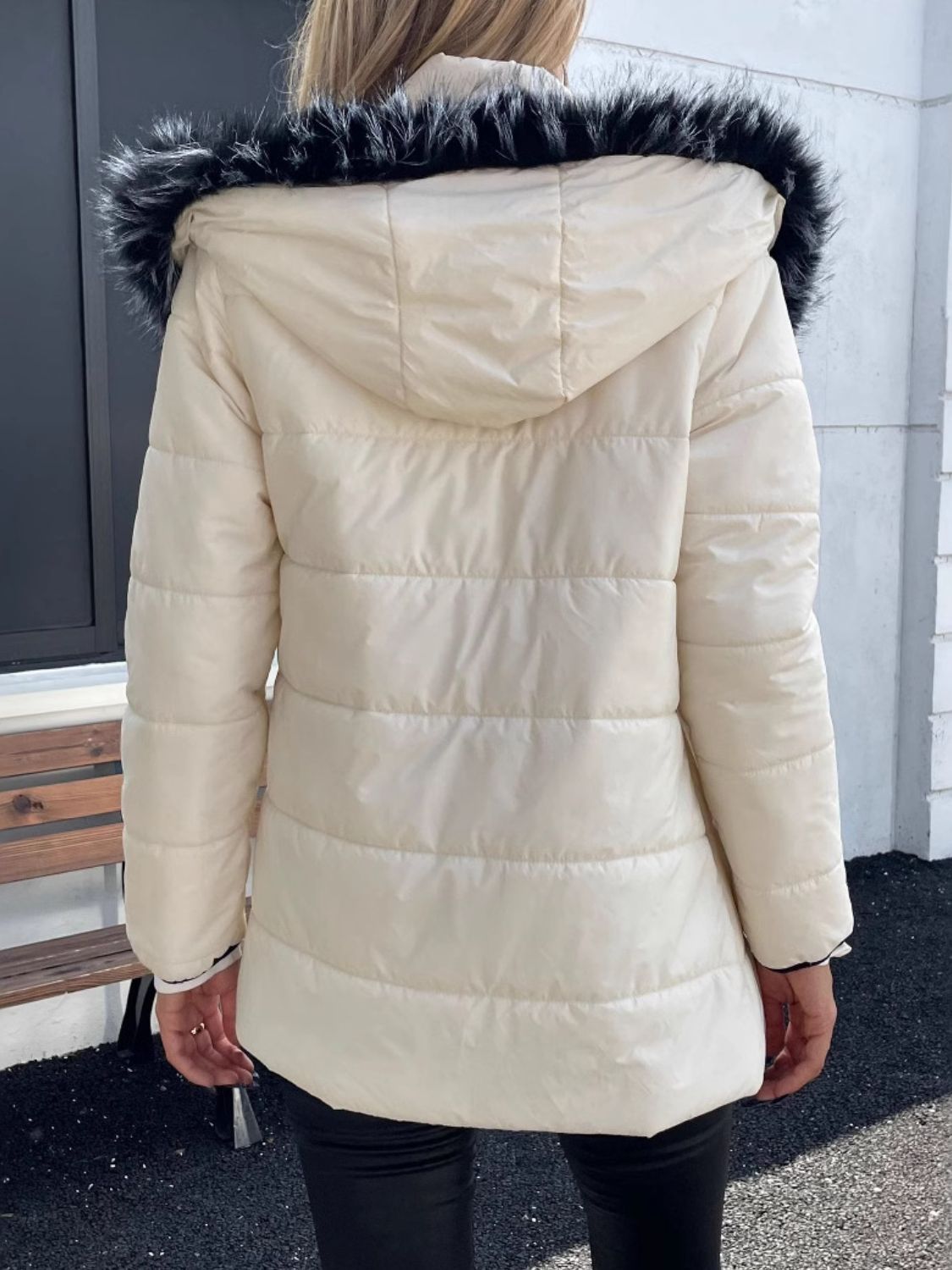 Zip Up Hooded Winter Coat