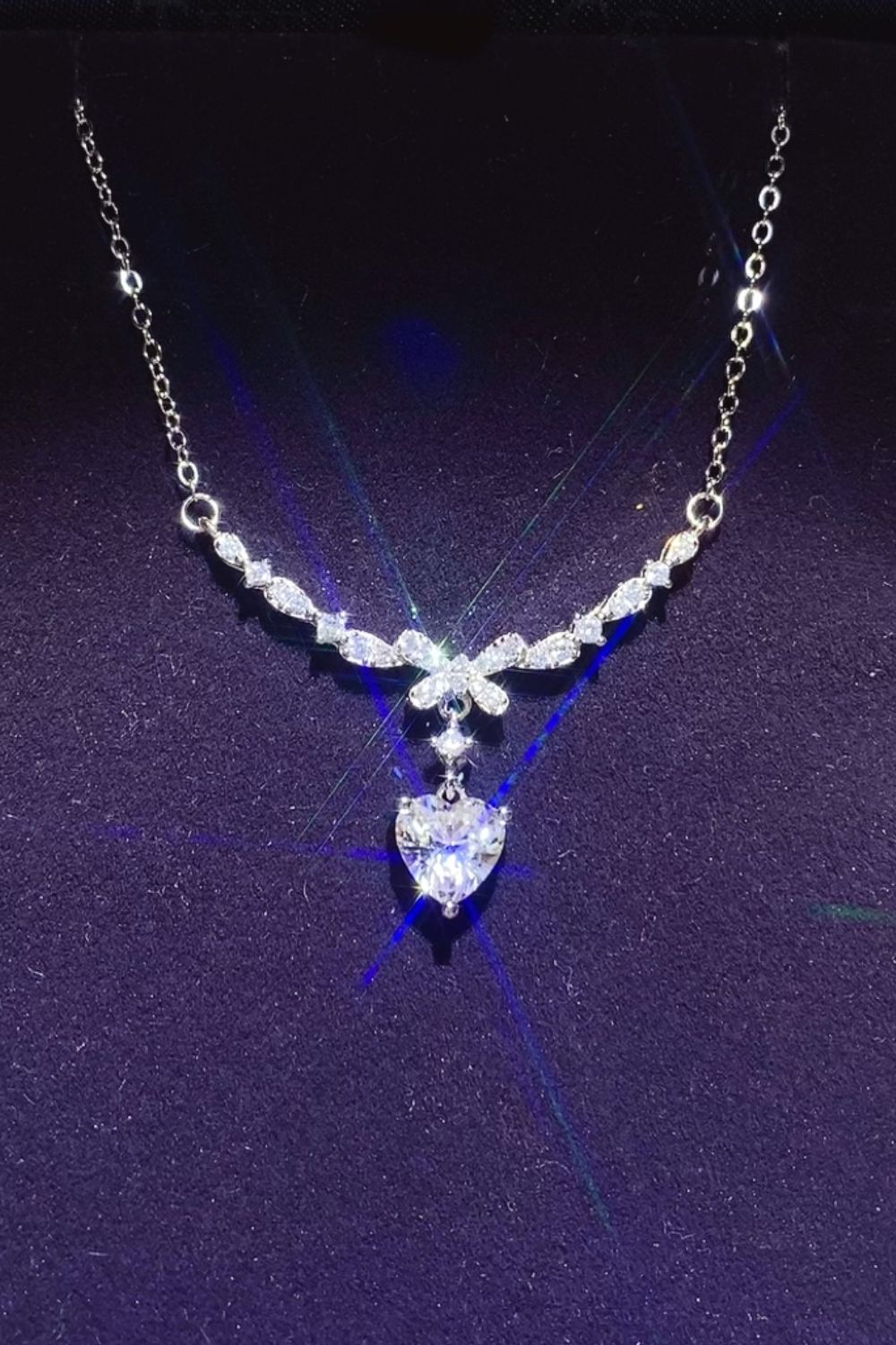 Sterling Silver Moissanite Necklace