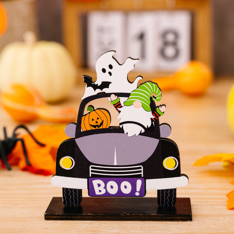 3-Piece Halloween Element Car-Shape Ornaments - MONLANE