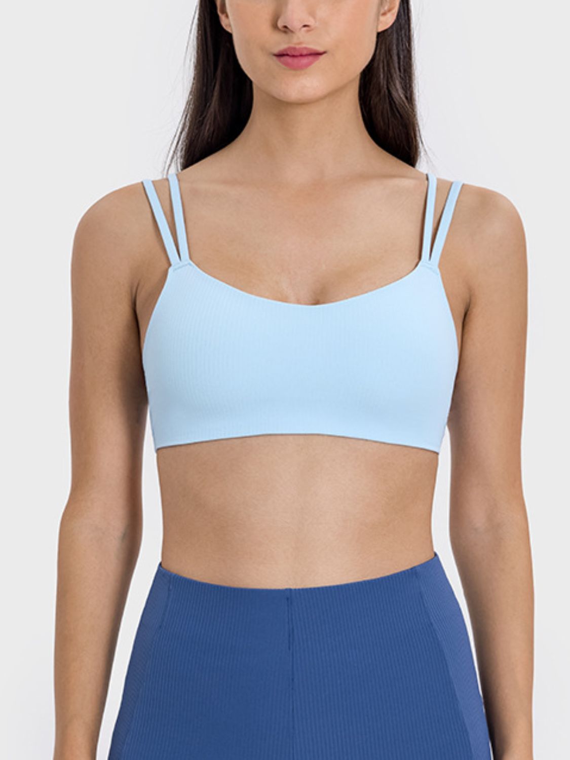 Scoop Neck Double Strap Active Cami - MONLANE