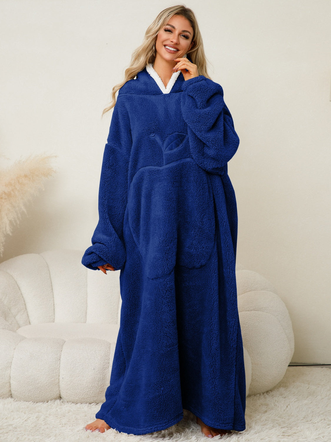 Pocketed Hooded Lounge Dress