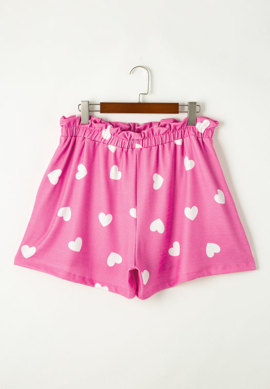 Elastic Waist Shorts Set