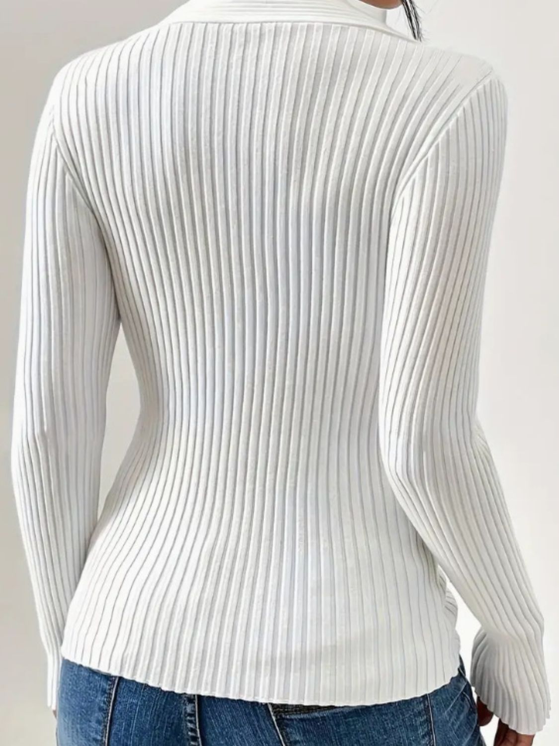 Ribbed Long Sleeve Sweater