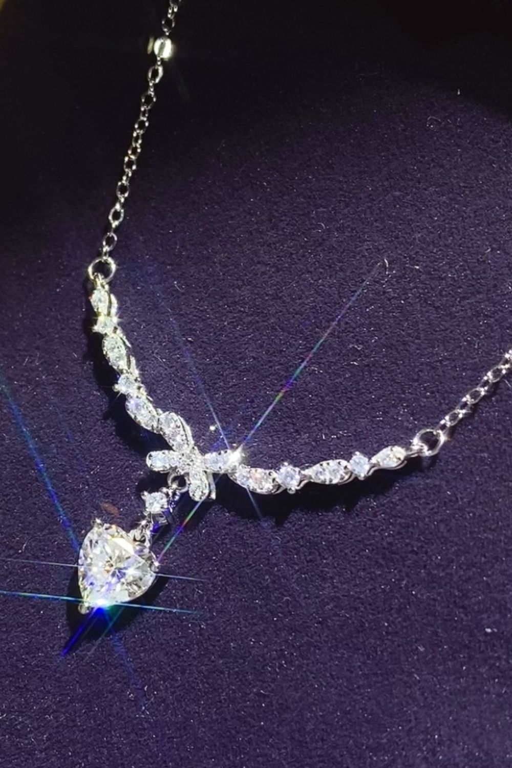 Sterling Silver Moissanite Necklace