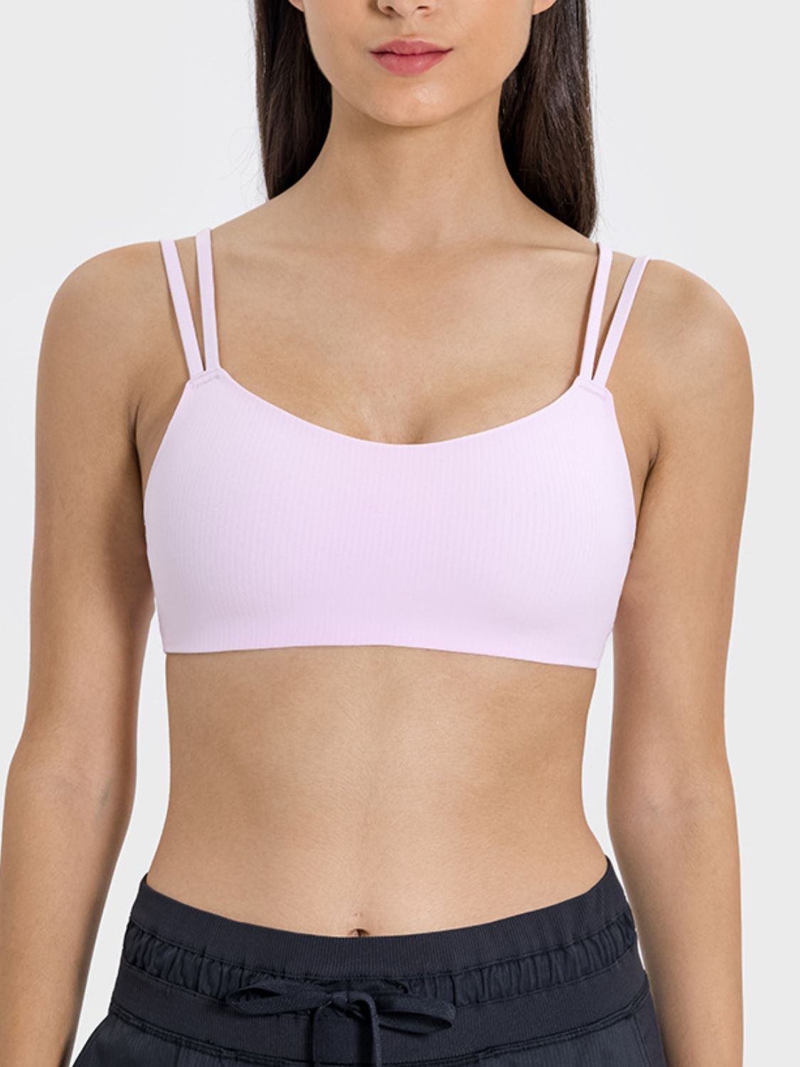 Scoop Neck Double Strap Active Cami - MONLANE