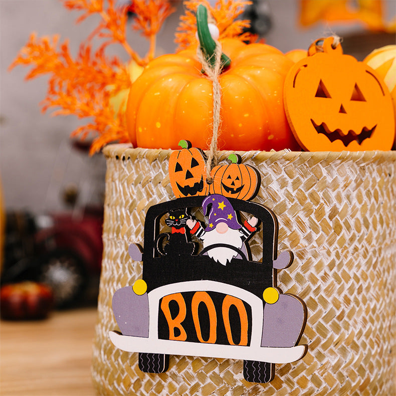 4-Piece Halloween Element Car-Shape Hanging Widgets - MONLANE