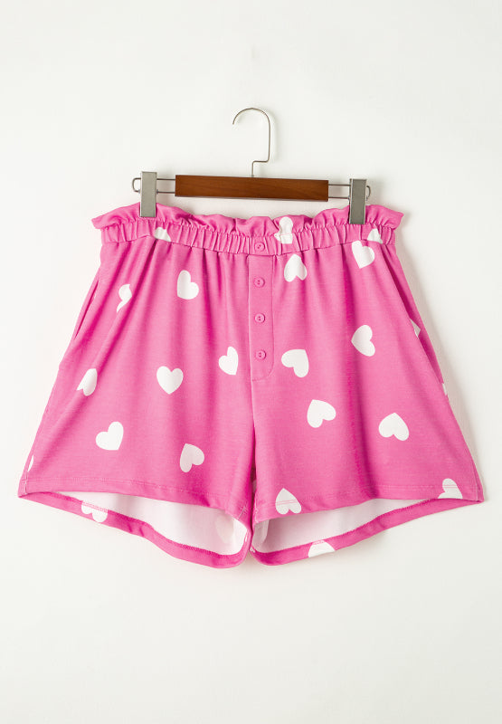 Elastic Waist Shorts Set