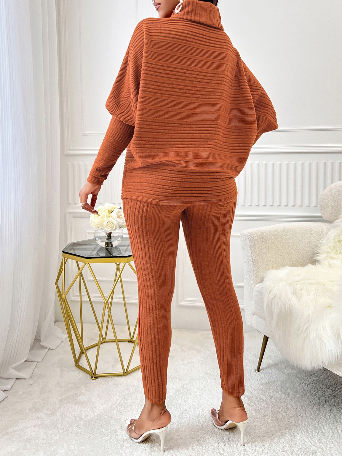 Turtleneck Pants Set