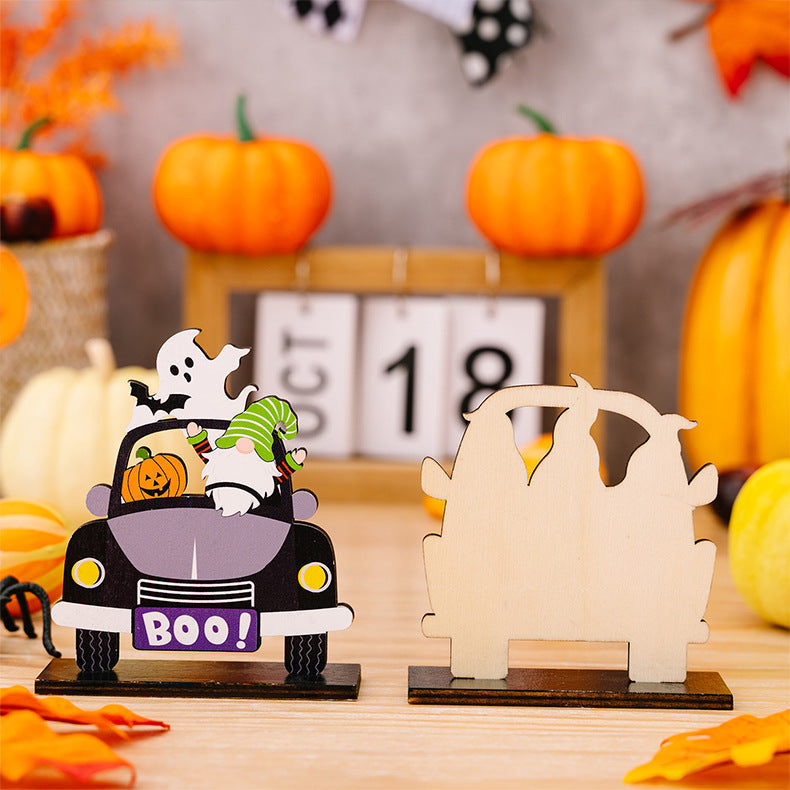 3-Piece Halloween Element Car-Shape Ornaments - MONLANE