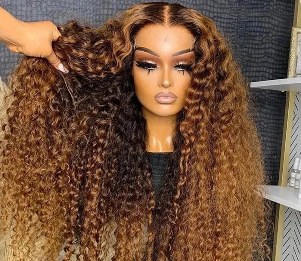 Honey Blonde Water Wave  Lace Frontal