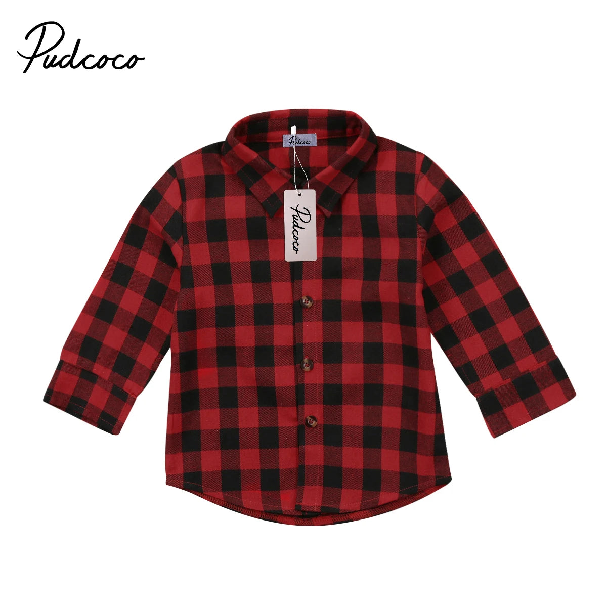 Baby Printed Plaid Top Long Sleeve