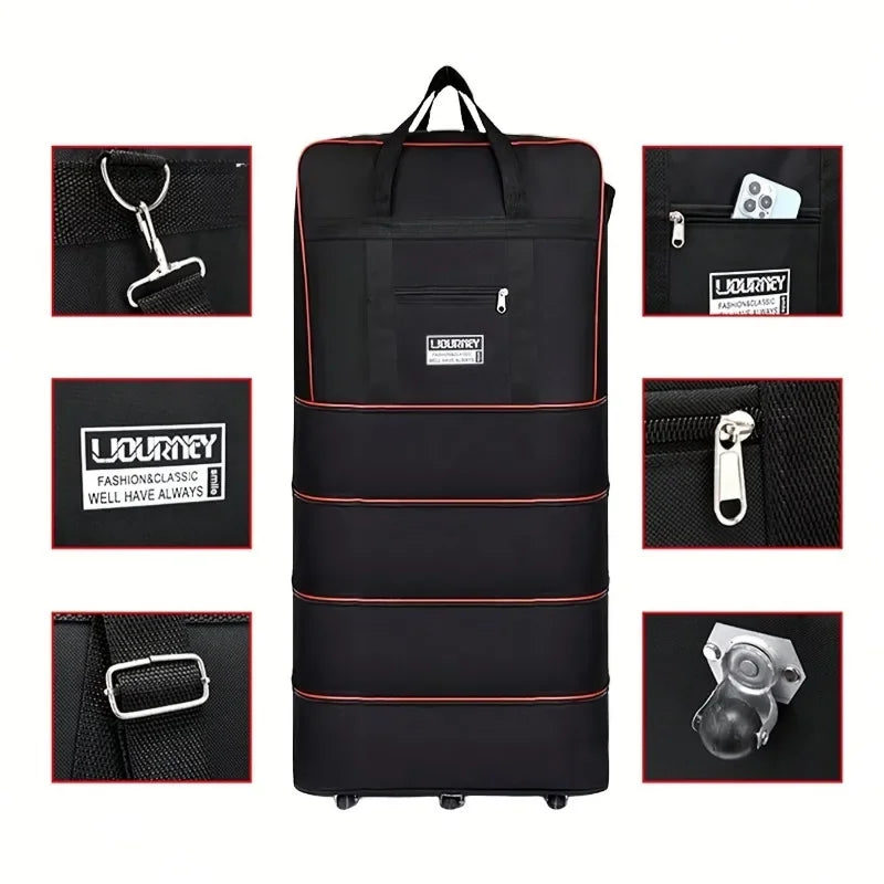 Foldable Travel Luggage Bag with Wheel