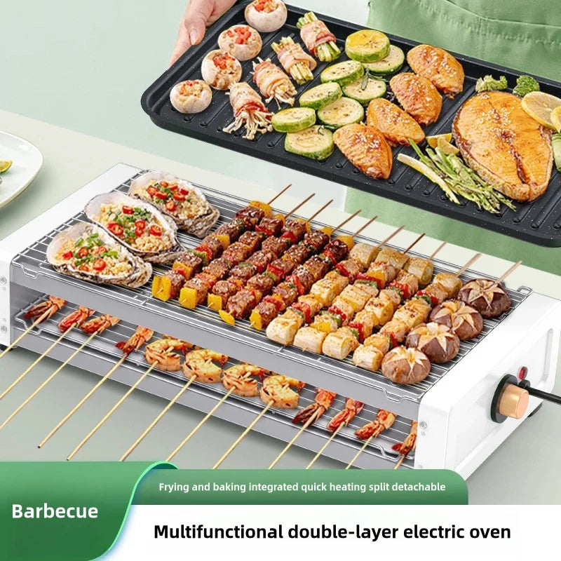 Large multi-person electric grill