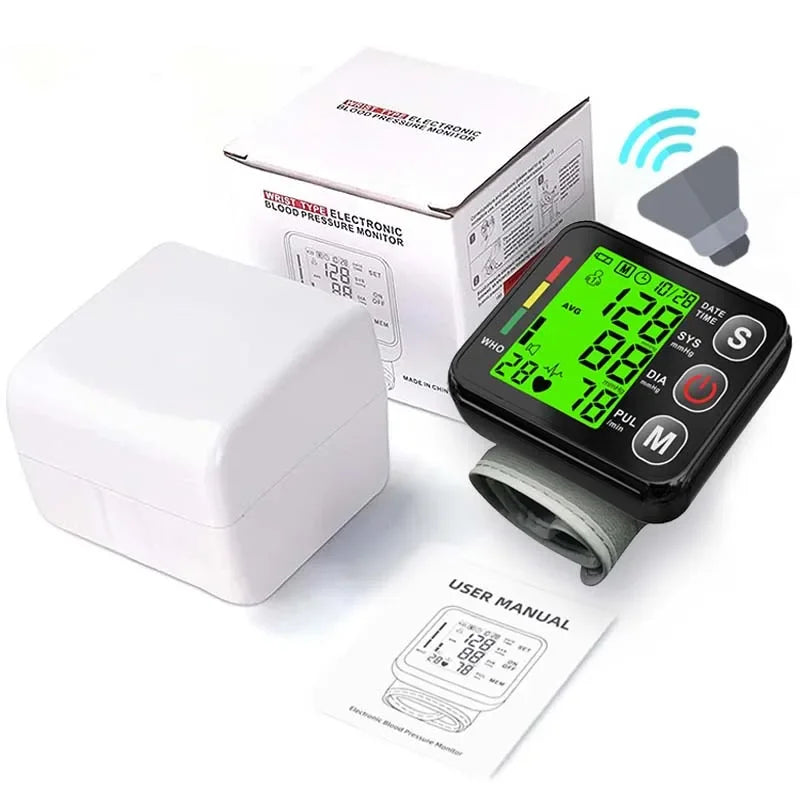 English Voice Wrist Blood Pressure Monitor