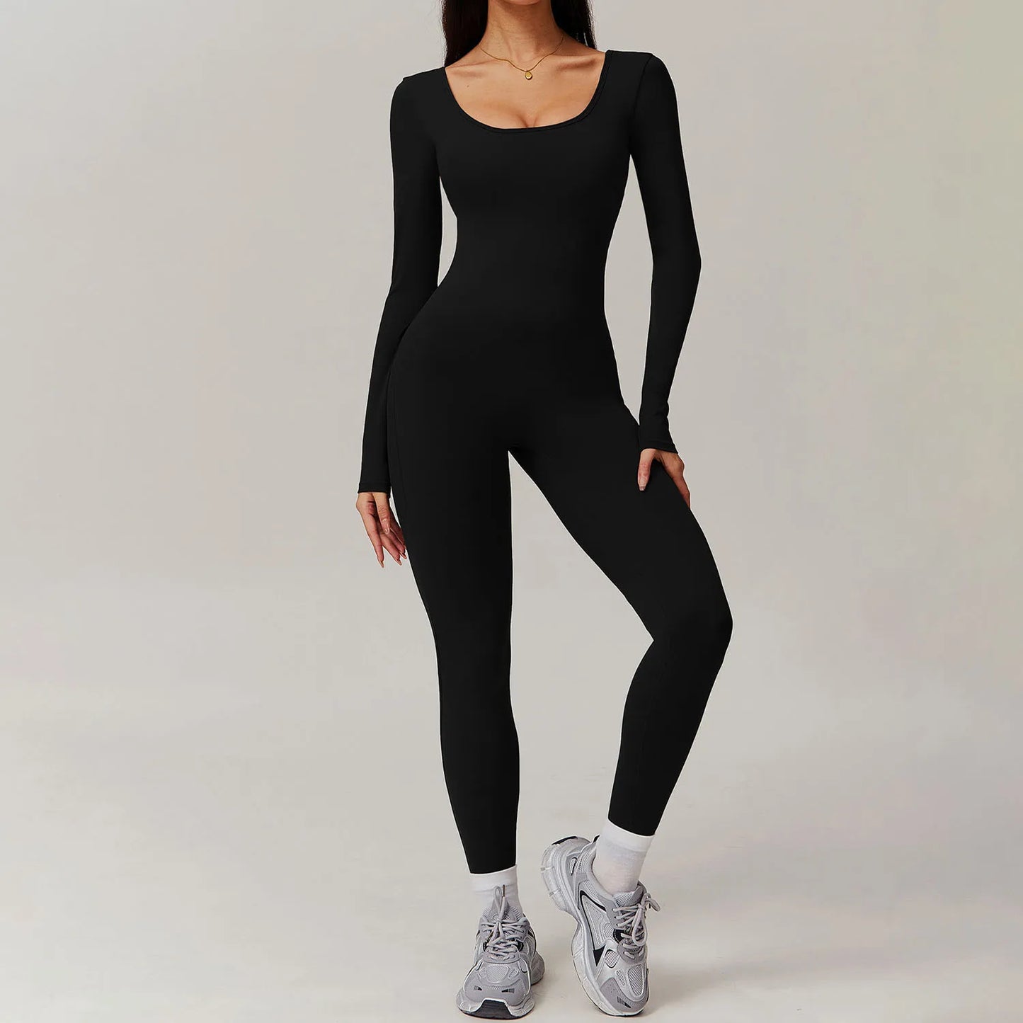 Beauty Back Long Sleeve Yoga Bodysuit