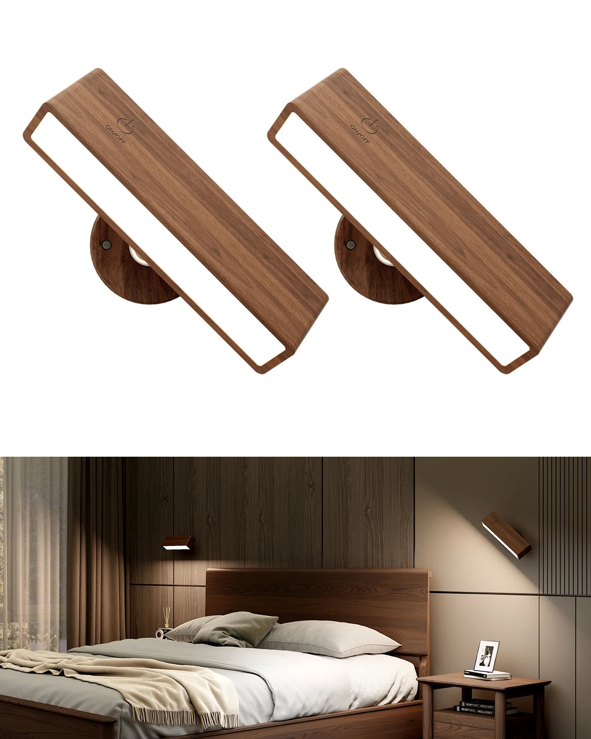 Nordic Wood Wall Lamp