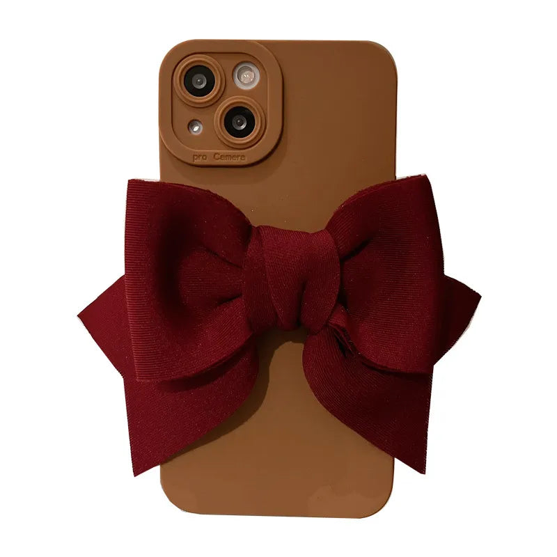 Luxury Cute 3D Bow Matte Phone Case