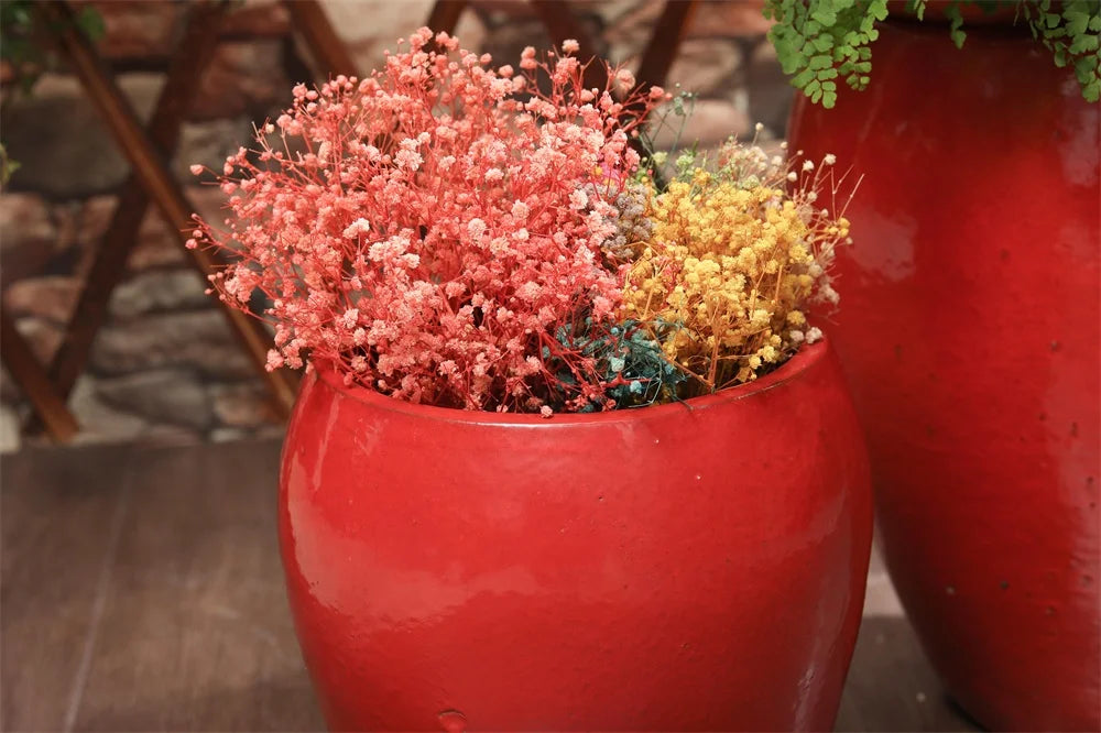 Indoor ceramic flower pots