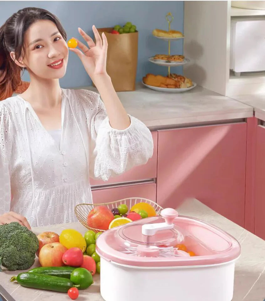 Hand-free Fruit washing Basin