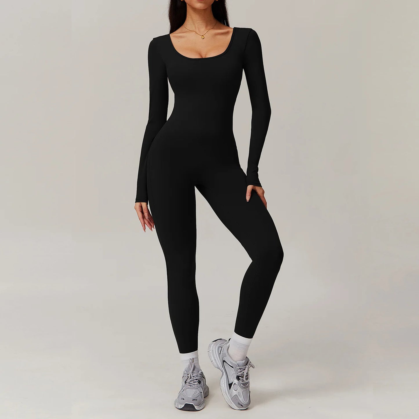 Beauty Back Long Sleeve Yoga Bodysuit