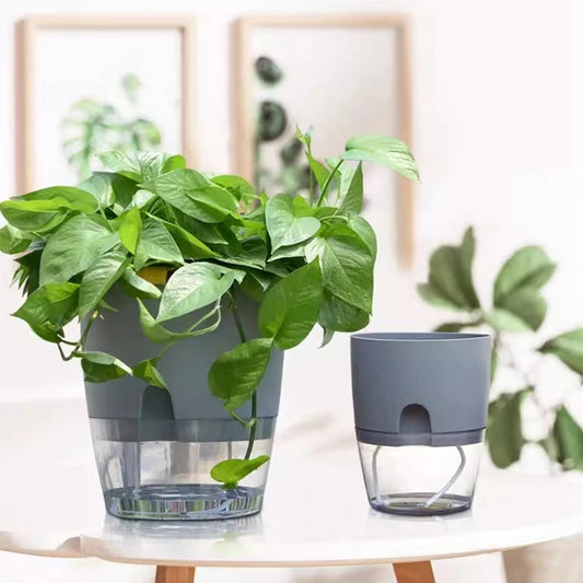 Self Watering Plastic Flower Pot