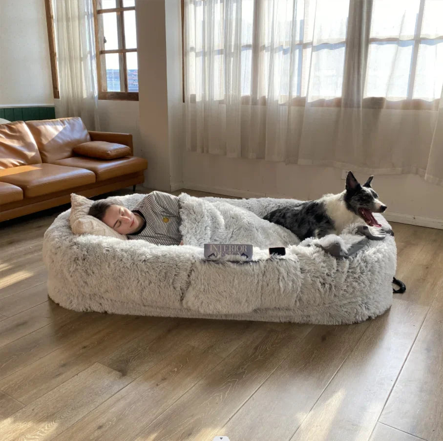 orthopedic jumbo plus human size dog bed