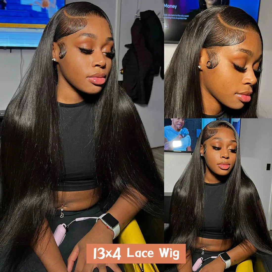 Brazilian 5x5 Glue less Closure Wig