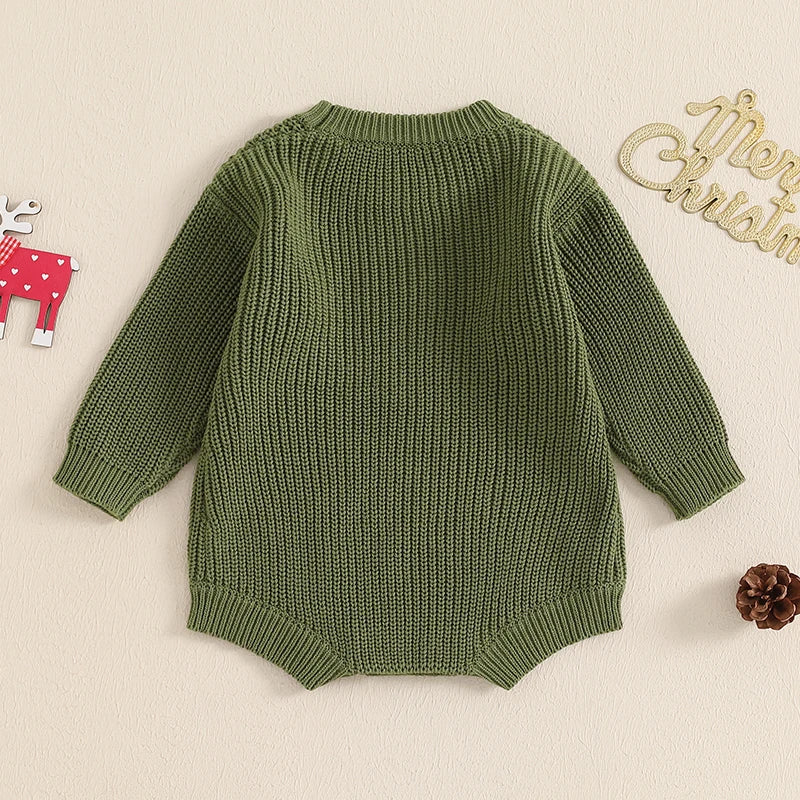 Baby Knit Christmas Romper