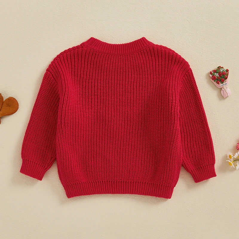 Girls Valentine's Day  Long Sleeve Sweater