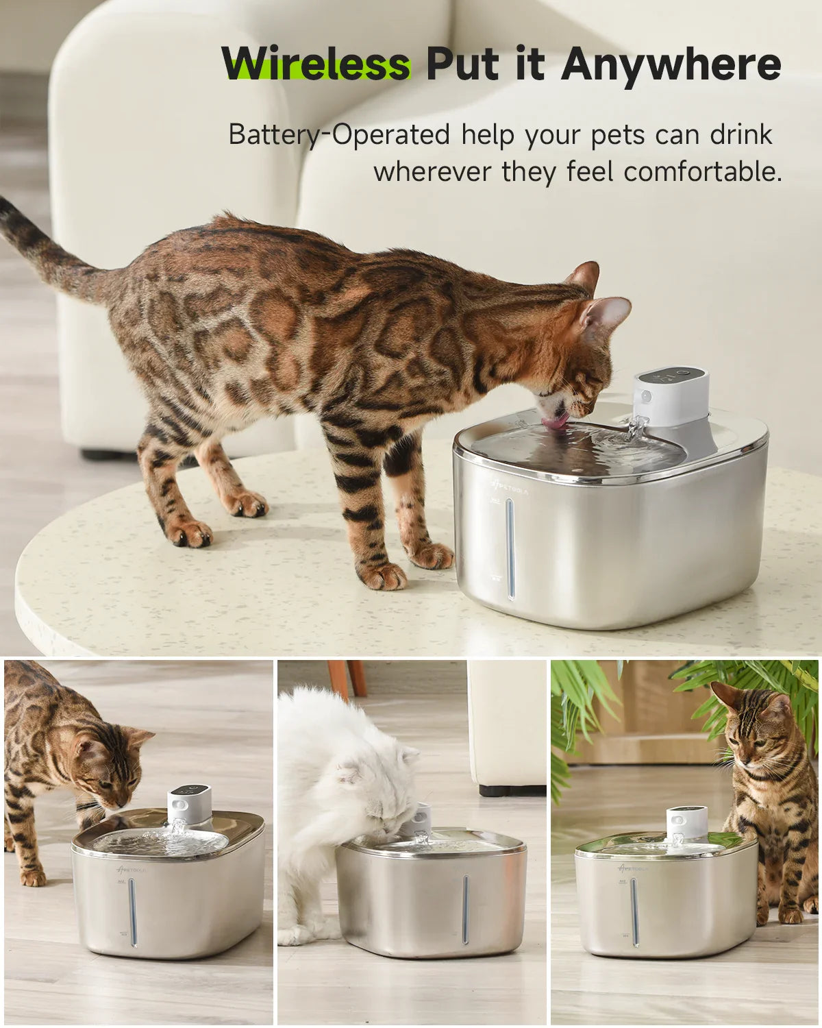 Wireless Auto pet Drinking Fountain