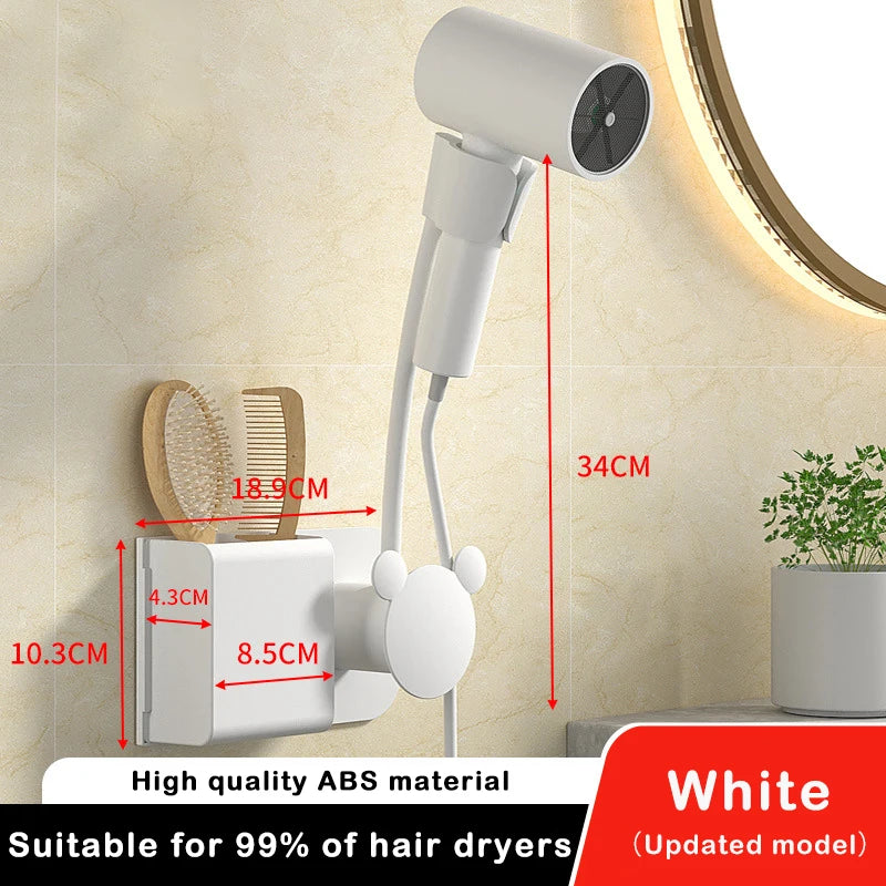 Wall Mounted Hair Dryer Holder