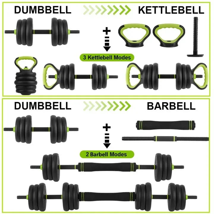 4-in-1 Adjustable Dumbbells Set