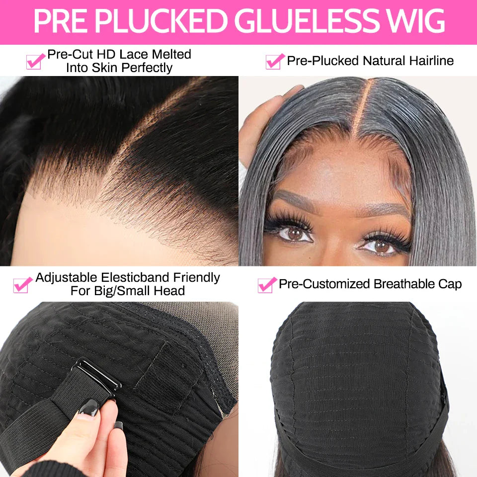 Mongolian Water Wave  Glueless Preplucked Human Wigs - MONLANE