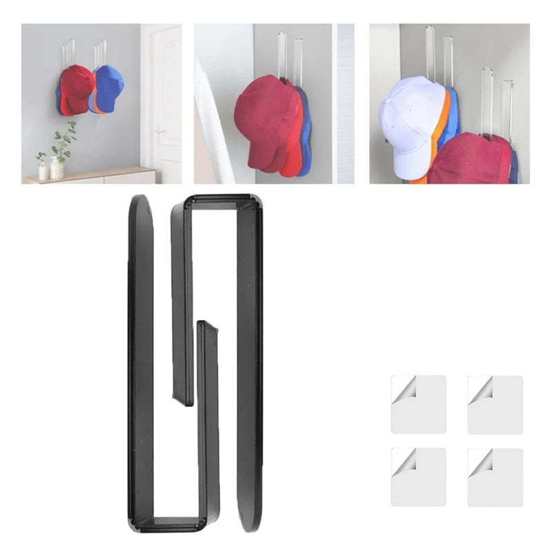 2PCS Acrylic Wall Mounted Hat Hook