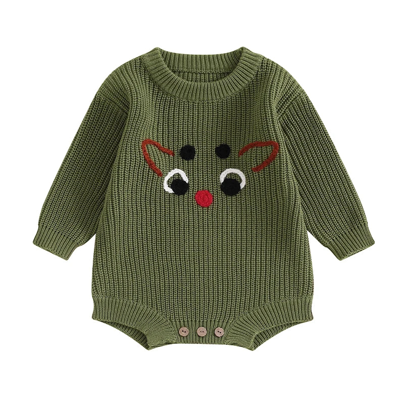 Baby Knit Christmas Romper