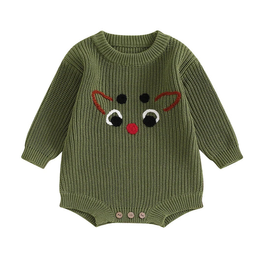 Baby Knit Christmas Romper