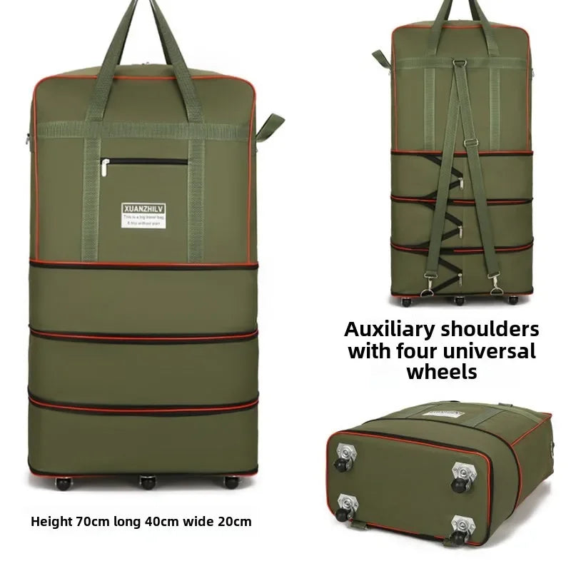 Foldable Travel Luggage Bag with Wheel