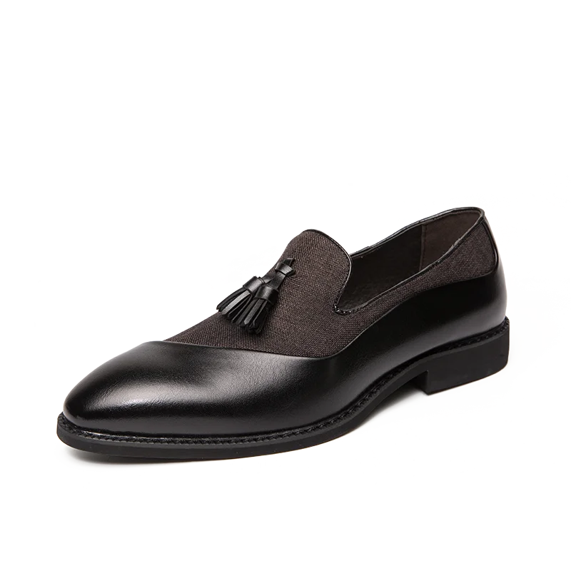 Classic Leather Men Slip-On Oxfords