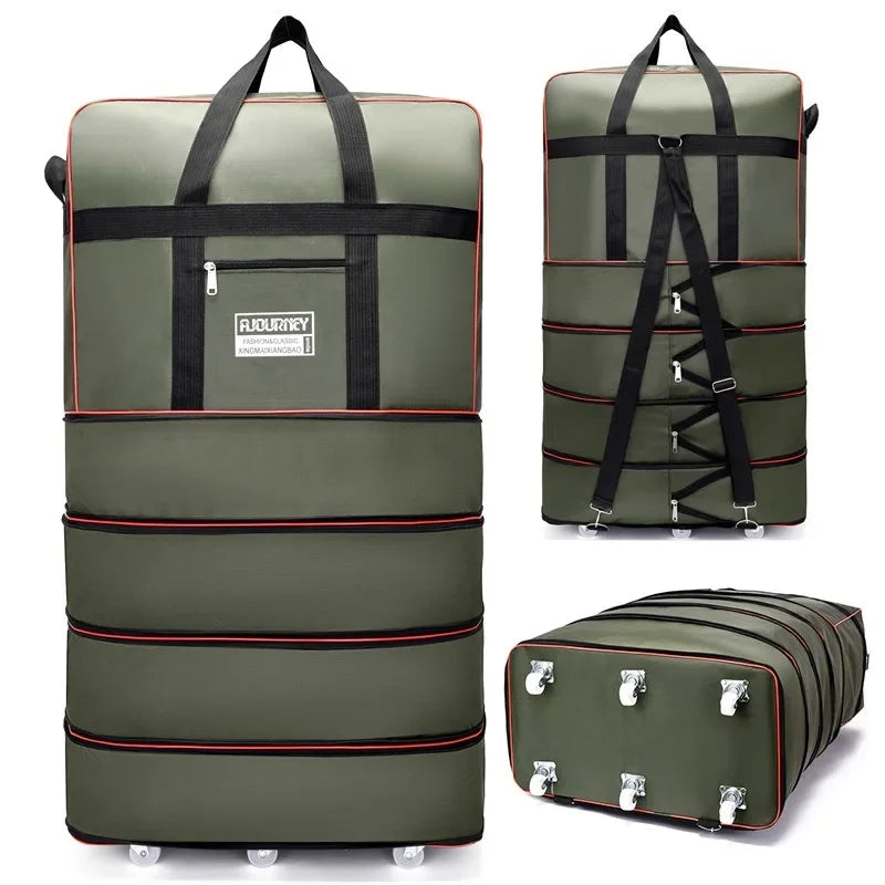 Foldable Travel Luggage Bag with Wheel