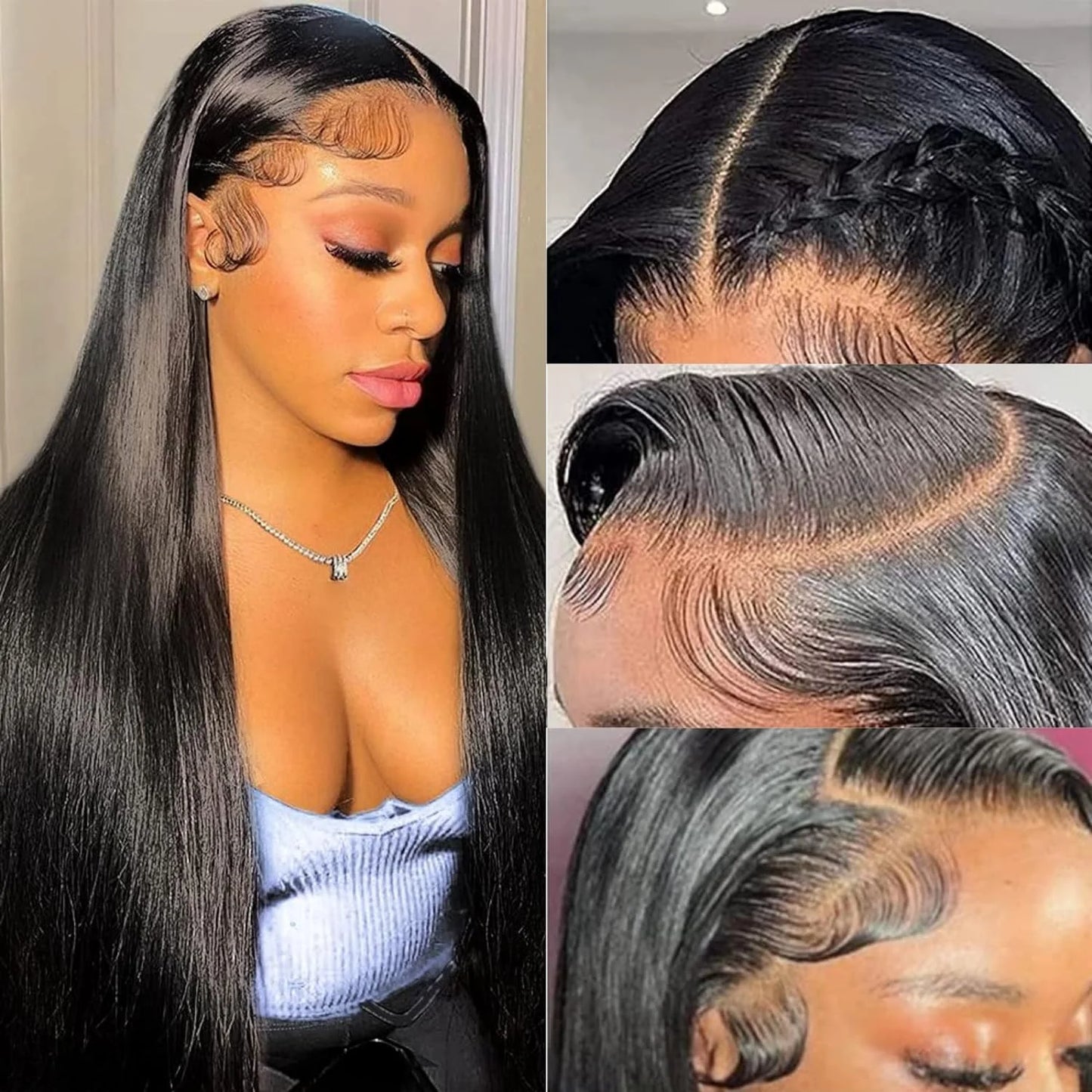 Brazilian 5x5 Glue less Closure Wig