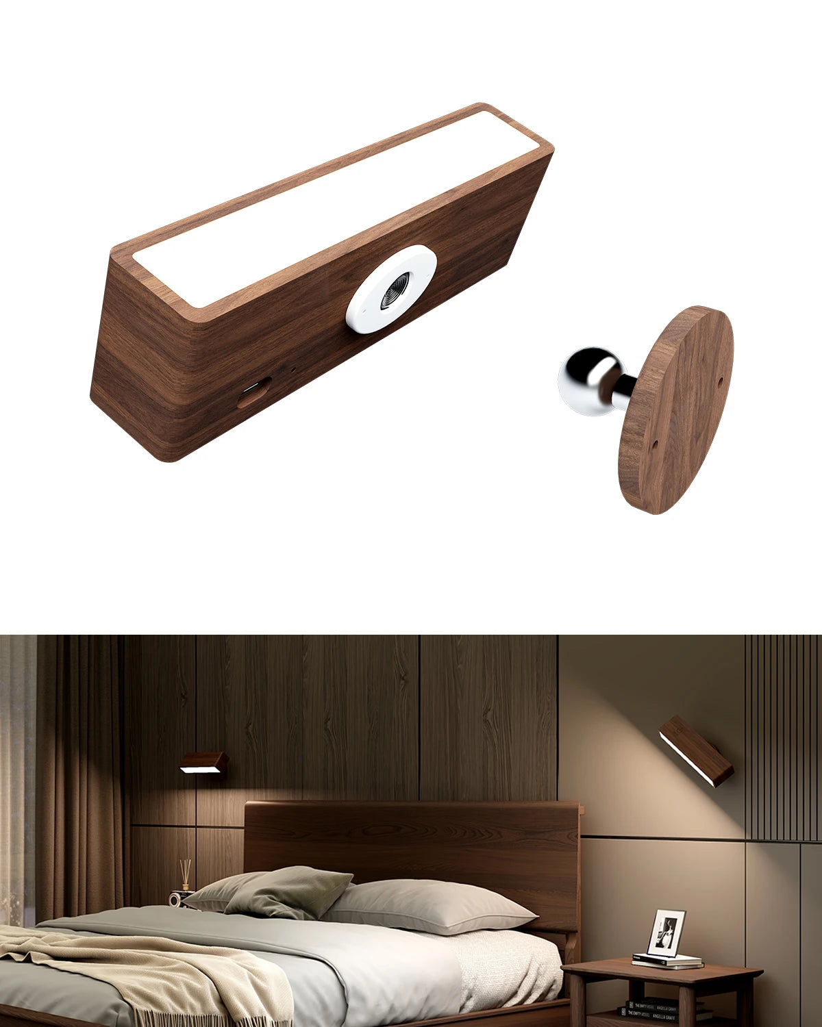 Nordic Wood Wall Lamp